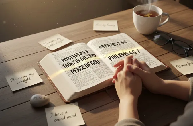 Bibilcal Affirmations for Seeking God's Guidance in Decisions