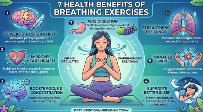 7 Health Benefits of Breathing Exercises